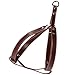 Logical Leather Adjustable Dog Harness - Heavy Duty Quick Release Genuine Leather Harness - Brown