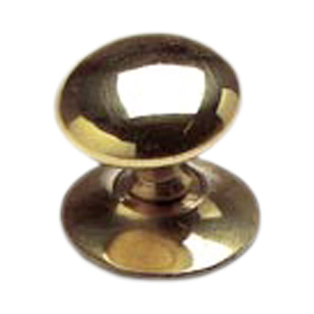 Merriway BH02554 Victorian Cupboard Cabinet Door Knob, 32mm (1.1/4 inch) - Polished Brass