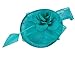 Fascigirl Sinamay Fascinator Hat Feather Party Pillbox Hat Flower Derby Hat for Women (X Green)