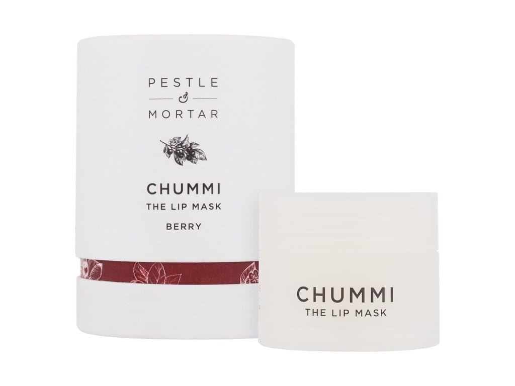 CHUMMI LIP MASK - skincare for your lips - Luxurious overnight lip treatment in coconut, berry, and vanilla, blended with lip-softening plant butters and exfoliating berry extracts. (Berry)