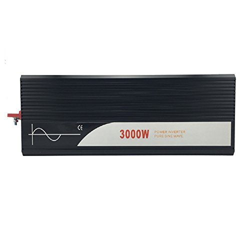 xijia 3000W (Peak 6000W) Pure Sine Wave power Inverter DC 12V 24V 48V to AC 120V 60HZ Solar converter For Home Use car (DC 12V to AC 120V)