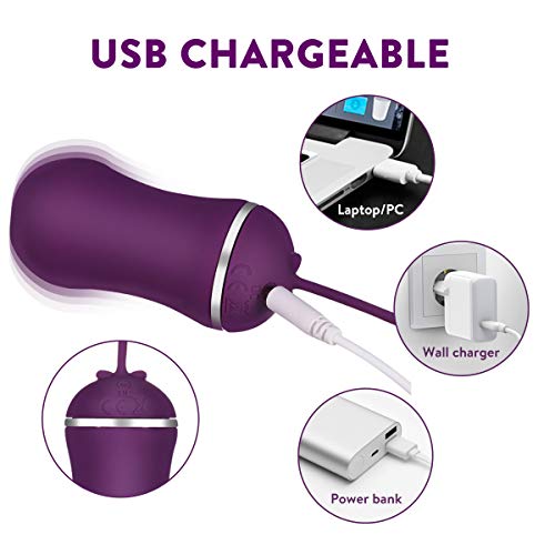 Boules de Geisha vibromasseur femmes contrôle de la vessie FOVEL 4 boules évolutives-10 Modes -Kegel Balls Médicale pour Exercices de Plancher Pelvien-oeuf vibrant sans fil