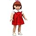 Shero 12 - 16 Inches Doll's Clothes Velvet Dress Fits American Girl Doll and other Dolls (Red)