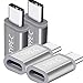 Snowkids USB C Adapter, (4-Pack) Aluminum USB C to Micro USB Convert Connector Fast Charging