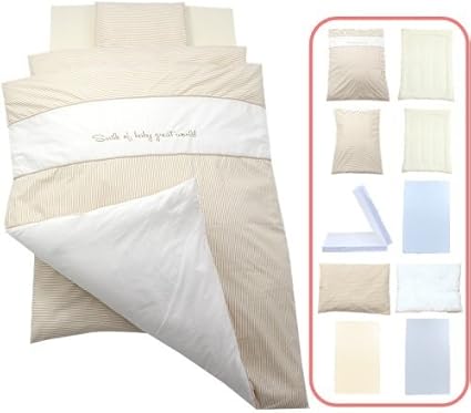 Amazon 日本製 ベビー布団 セット レギュラーサイズ １０点 セット かわいいオシャレなデザイン キャッスル ベージュ 布団セット ベビー マタニティ 通販