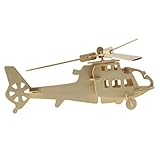 MICHLEY 1pc 3D Wooden Jigsw Puzzle Kid Educational Woodcraft DIY Kit Toy Simulation Models Fighter Plane