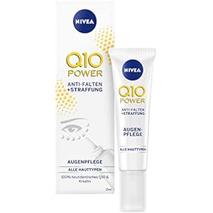 NIVEA Q10 Power Anti-Wrinkle + Firming Eye Care for Younger-Looking Skin 1 Pack (1 x 15 ml) Moisturising Eye Cream for…