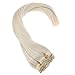 Sunny Ombre Clip in Hair Extensions Human Hair Invisible Clip in Hair Extensions Human Hair Light Brown Ombre Platinum Blonde Human Hair Clip in Extensions Ombre Hair Extensions 7pcs 14inch