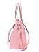 TIBES Fashion Women's PU Leather Handbag Shoulder Bag Purse Card Holder 4pcs Set Tote (M(332414CM), Pink)