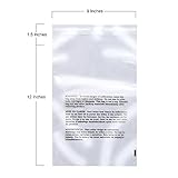 200 9x12 Poly Bags Strong Glue Self Seal with Suffocation Warning