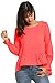 Meaneor Women's Ruffle Peplum High Low Swing Dressy Top Blouse,Pink,Medium