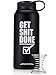 Hydracup Get Shit Done - [1QTY] Insulated Thermos Cup, 32oz Double Wall Vacuum Insulated 18/8 Stainless Steel 24hr Cold, 12hr Hot, Coffee Thermos, Powder Coated (Get Shit Done, 32 Ounce)