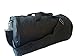ImpecGear Round Duffel Team Sports Equipment Bags, Travel Gym Fitness Bag, Large Storage Bags, Rooftop Rack Bag with Adjustable Shoulder Strap (Black)