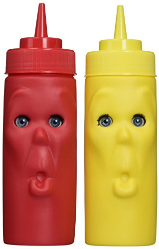 Kikkerland Blink Ketchup and Mustard Bottles