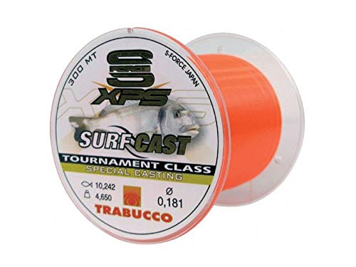 Trabucco Surf Cast XPS S-Force 0.181mm 300m Siliconised Sea Spinning Surfcasting Fedeer Trout Fishing Line
