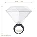 UNOMOR Ring Wedding Shot Glass for Bachelorette Party Bridal Shower – 12 Pack