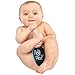 Sozo Baby-Boys Newborn Weeblock to Pee Or Not to Pee, Black/Blue, 0-6 Months