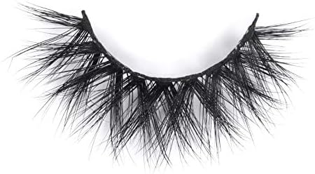 Wispies Mink Lashes Pack, 3D Dramatic Eyelashes Professional Hand-Made Natural Style, Luxurious Siberian False Eyelashes Pack, Cruelty-Free, Inspiration of LOOKTHED
