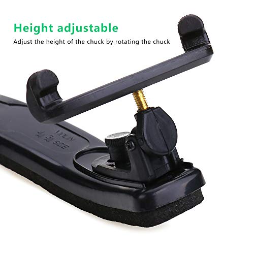 NANYI Violin Shoulder Rest for 3/4-4/4 size, Collapsible and Height Adjustable Feet, Violin universal Type Violin Parts soft easy to use, High strength sponge (Black) - Thumbnail 5