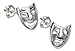 Sterling Silver 925 Comedy and Tragedy Mask Earrings