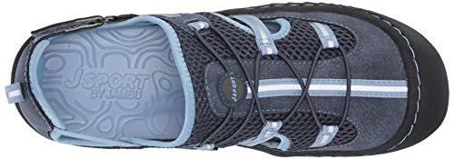 JSport by Jambu Women's Bleeker Fisherman Sandal Navy Stone/Blue 8.5 M US