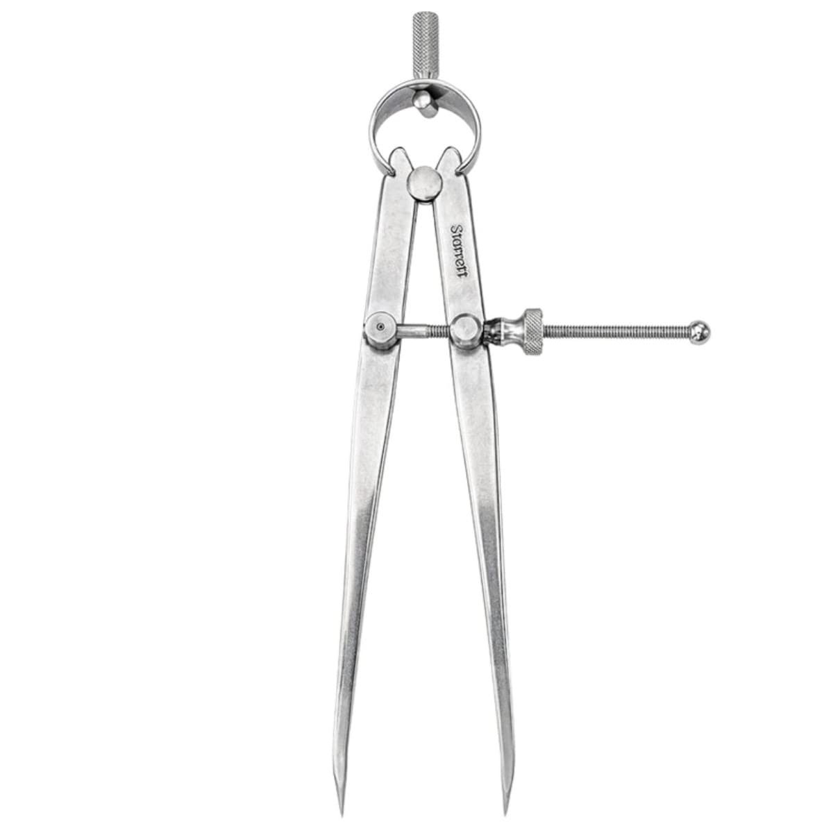 Starrett 83A-6 Solid Nut Dividers, Steel, Flat Leg, 0-4" Range