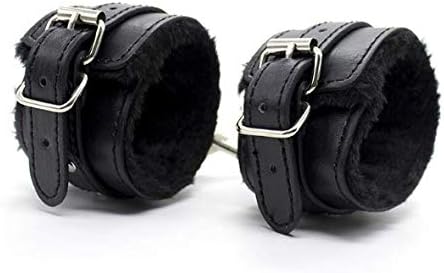 Ultra-high quality plush + leather wristband, perfect bracelet, luxury watch collection (black) - B99