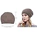 QUEENFUR Winter Cap for Women - Warm Wool Hat Cashmere Caps Knit Solid Beanies Hats (Black)