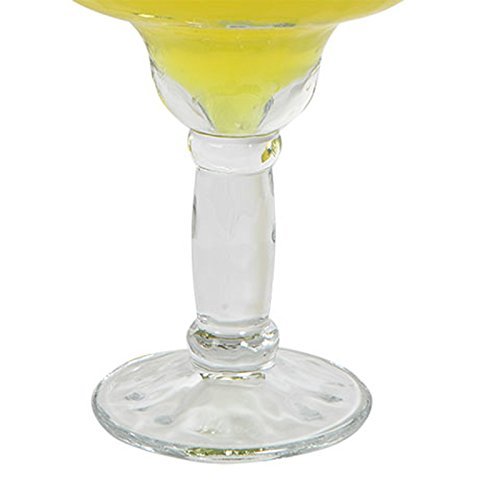 Margarita Glass Yucatan Style 13.5oz. Set of 4-Uniquely Shaped, Thick Stems, An Elegant Appeal! Their Bold Sombrero-Inspired Shape Takes You South-of-the-Border. Sturdy Glasses, A Classic Choice (4)
