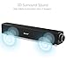 Sound Bar, 20W Soundbar Wired and Wireless Bluetooth Audio Stereo, Bluetooth Home Theater TV Speaker, AwesomeWare Surround Sound Bar for TV, PC, Cellphone, Tablets Projector and Wireless Devices
