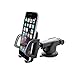 Sun Schnee Cell Phone Holder Windshield Car Mount - Universal Dashboard Cell Phone Cradle for iPhone7, 7Plus, 6, 6Plus, 6s, 5s, 5c, Samsung Galaxy S7 and Other Smartphones Black&Grey