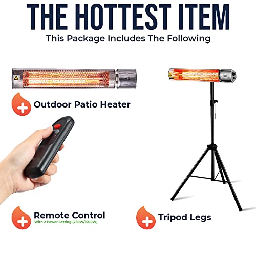 EconoHome Electric Outdoor Heater Infrared heater Outdoor and Indoor