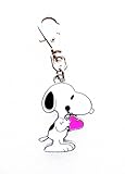 Snoopy Dog is in Love Peanuts Character Jewelry Charm for Your Zipper Pull, Pets Collar, Leash, Purse, ETC.