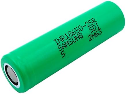 Samsung SDI INR18650-25R - Battery - 3.7 V - 2500 mAh - 20 A - Ideal for Sub-Ohm Tool E-Bike Flashlights Model Making