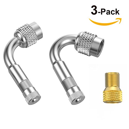 Digital Tire Pressure Gauge, Tuisy Tire Inflator Gauge with 90 Degree Valve Extender, Straight