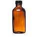 California Home Goods 12 Pack - 4 oz. Amber Glass Bottle with Lid for Vanilla Extract, Perfume, Oils, Light-Sensitive Liquids, Refillable Boston Round Bottle from