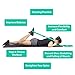 Yoga Stretch Strap, Cotton Non Elastic Multi Loop 80 inch Exercise Stretching Band for Physical Therapy, Pilates, Dance, Hamstring, Gym, Pose Fixing, Training, Bonus Carry Bag and Instructions Guide