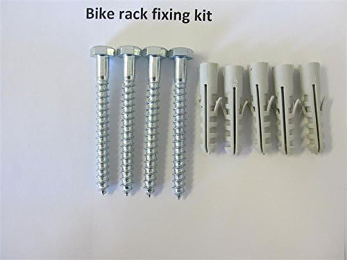 Vertical 6 Cycle Rack/Bike Rack by Bison Products, Silver - Image 4