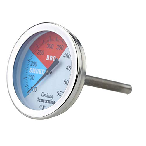 Stainless Steel BBQ Smoker Pit Grill Thermometer 100-550â„‰ Oven Food Meat Temp Gauge Household Cooking Tools Stevlogs