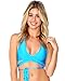 iHeartRaves Women's Savage Wrap Around Halter Crop Ribbon Tie Top
