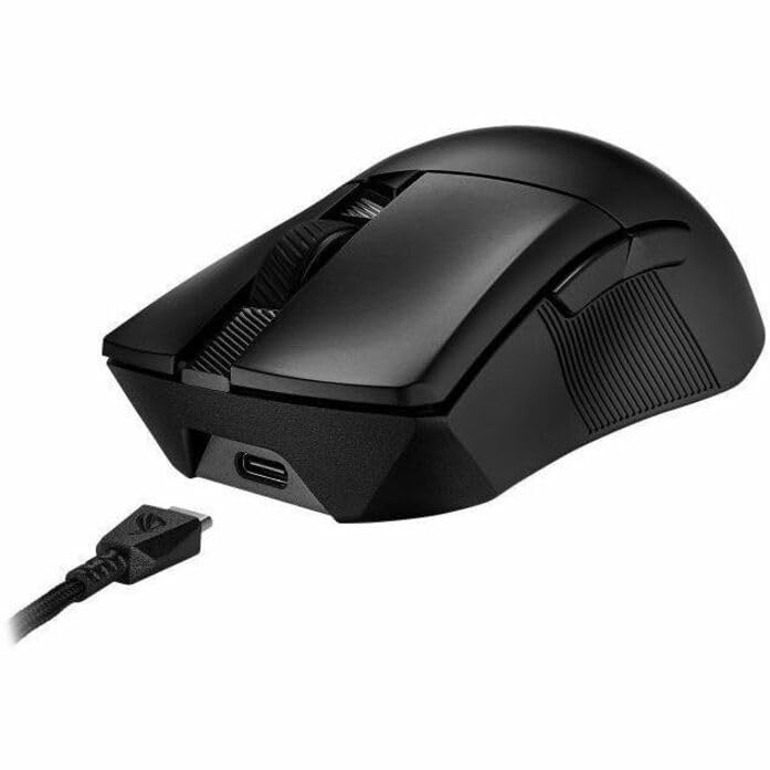 ASUS ROG Gladius III Wireless Aimpoint Gaming Mouse – Right-Handed Ergonomic, 79g, Tri-Mode Connectivity, 36K DPI, up to 119Hr Battery, Hot-Swappable Switches, PC/Mac Support - Black