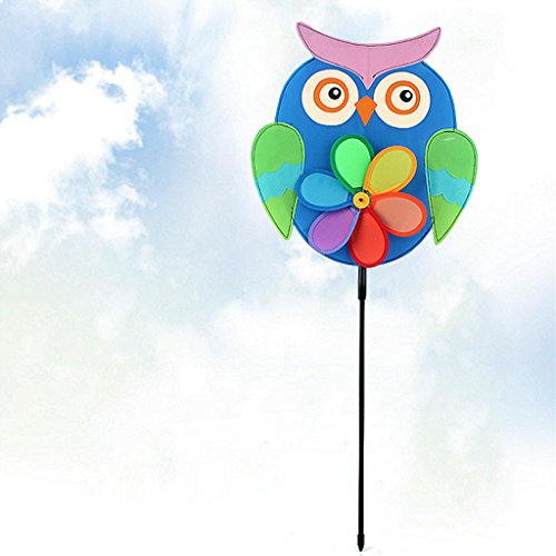 Lvyuanda Rainbow Colorful Wheel Wind Spinner Windmill - Outdoor Lawn Decor Your Yard and Garden - Kids Toy