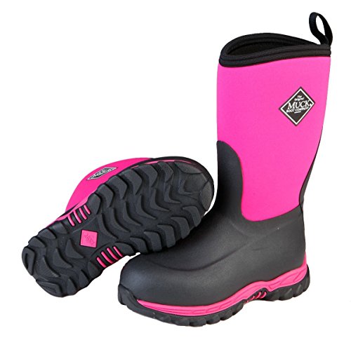 Muck Boots Children's Rugged II Performance Boot,Pink/Black, 9 M US Toddler