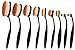JPNK 9PCS Oval Makeup Brush Set with Toothbrush Design with Soft Synthetic Hair for Foundation and Concealer