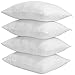 Queen 4 Pack Pillow Protectors Queen 20x30 Cotton Sateen Blend Style 450 Thread Count Lab Tested Tight Weave Premium Non Noisy Zip