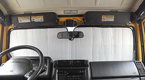 Hgcar Windshield Sunshade Sun Shade Heat Shield Sun Visor Mat for Jeep Wrangler TJ JK 1997-2017 - Thumbnail 3