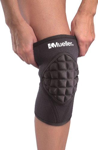 Mueller Shokk Knee Pads, 1 Pair, Black, Large