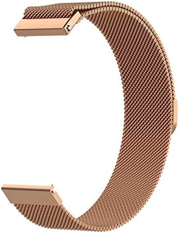 Shuiyibali Useful 20MWidth Loop Bracelet for Samsung Galaxy Watch Active Watch Magnetic Stainless Steel Band