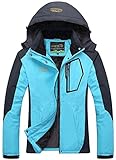 YXP Women's Mountain Waterproof Ski Jacket Windproof Rain Jacket