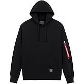 Alpha Industries Utility Pocket Hoodie Adjustable Hood Military-Inspired Hoodie Jacket for Everyday Wear Exercise Casual